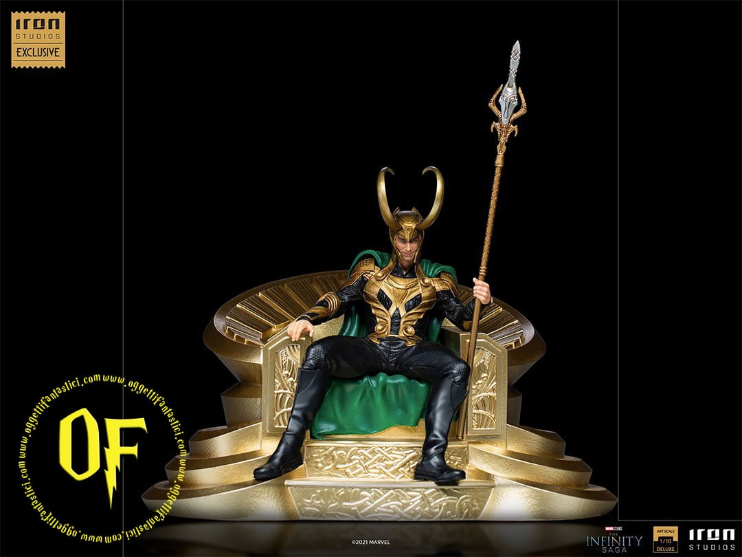 Iron Studios Statua Loki 16,2 Cm Avengers Infinity Saga | MiniCo Art Scale 1/10 Ufficiale Dipinta A Mano | Collezionabile