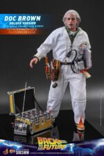Back To The Future Movie Masterpiece Action Figure 1/6 Doc Brown (Deluxe Version) 30 cm - immagine 4