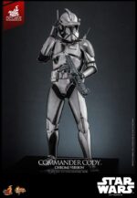 Star Wars Movie Masterpiece Action Figure 1/6 Commander Cody (Chrome Version) Hot Toys Exclusive 30 cm - immagine 6