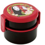 Spirited Away Two Layer Round Shape Lunch Box No Face Dark Red