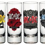 AC/DC Shotglass 4-Pack Black Ice