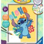Disney Paint by Numbers Painting Set Aloha Stitch 18 x 24 cm *German Edition*