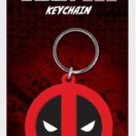Marvel Comics Rubber Keychain Deadpool Symbol 6 cm
