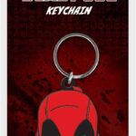Marvel Comics Rubber Keychain Deadpool Face 6 cm