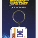 Back to the Future Rubber Keychain License Plate 6 cm