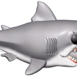 Jaws Oversized POP! Movies Vinyl Figure Jaws with Diving Tank 15 cm