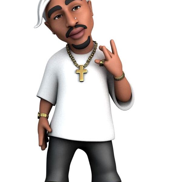 Tupac Comics Minix Figure Tupac Shakur 12 cm