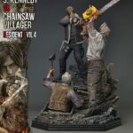 Resident Evil 4 Ultimate Premium Masterline Series Statue 1/4 Leon S. Kennedy vs. Chainsaw Villager 76 cm