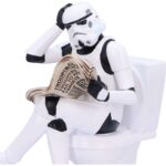 ORIGINAL STORMTOOPER POOPER TROOPER ON A TOILET FIGURINE
