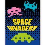 SPACE INVADERS ALIENS FLAT MAGNET