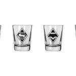 BATMAN VS SUPERMAN MINI GLASSES SET (4)