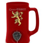 GAME OF T LANNISTER SPIN LOGO RED STEIN
