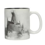 HP HOGWARTS CASTLE BLACK AND WHITE MUG