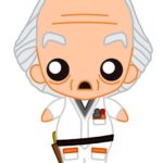 BTTF DOC BROWN POKIS FIGURE