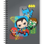 DC JUSTICE LEAGUE CHIBI SPIRAL NOTEBOOK