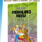 SCOOBY DOO MEDDLING KIDS WOOD PRINT