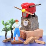 PORCO ROSSO &SAVOIA TABLE CLOCK