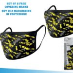 DC BATMAN CAMO FACE COVERING MASK SET(2)