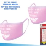 WONDER WOMAN DC FACE COVER.MASK SET(2)