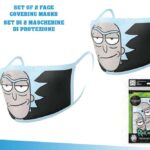 RICK&MORTY RICK FACE COVER.MASK SET(2)