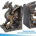 STEAMPUNK DRAGON BOOKENDS
