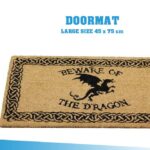 BEWARE OF THE DRAGON DOORMAT