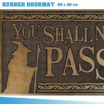 THE LORD OF THE RINGS RUBBER DOORMAT