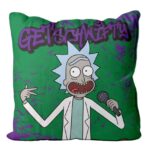 RICK Y MORTY GET SCHWIFTY SQUARE CUSHION