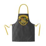 HP HOGWARTS EMBLEM BLACK APRON