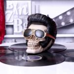 THE KING OF ROCK SKULL ORNAMENT 17CM