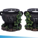 IVY CAULDRON CANDLE HOLDER SET OF 2