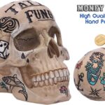 BONE TATTOO SKULL MONEY BOX