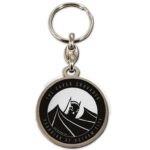 BATMAN THE CAPED CRUSADER METAL KEYCHAIN
