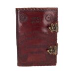 LEATHER DIARY EMBOS  SPIRIT BOARD & LOCK