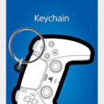 PLAYSTATION CONTROLLER RUBBER KEYCHAIN