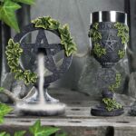 WICCAN PENTAGRAM BACKFLOW INCENSE BURNER
