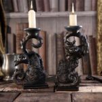 WITCHES FAMILIAR SALEM CANDLESTICK HOLDE