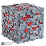 MINECRAFT ILLUMINATING REDSTONE ORE CUBE