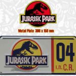 JURASSIC PARK - LICENSE PLATE OFFICIAL REPLICA