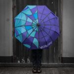 WEDNESDAY STAINED GLASS UMBRELLA