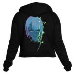 CYBERPUNK EDGERUNNERS NEON LUCY CROP HOODIE L