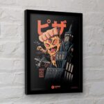 ILUSTRATA THE PIZZA KONG COLLECTOR PRINT FRAMED