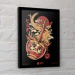 ILUSTRATA DARUMAS RAMEN COLLECTOR PRINT