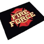 FIRE FORCE 60X40CM LOGO BLACK DOORMAT