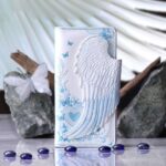 ANGEL WINGS FATHER WHITE EMBOSSED WALLET