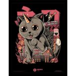 ILUSTRATA CATZILLA COLLECTOR PRINT FRAMED