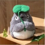 TOTORO NAKAYOSHI GREY PLUSH WITH LEAF
