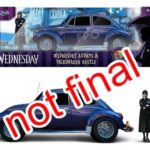 Netflix's Wednesday - 1972 Wolksvagen Beetle With Wednesday Addams - 1:24 Die-Cast Model