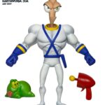 Earthworm Jim Action Figure Wave 1: Earthworm Jim & Snot 15 cm