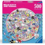 Hello Kitty and Friends Round Jigsaw Puzzle (500 pieces)